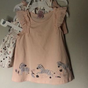 NWT adorable 4 piece Zebra girls set